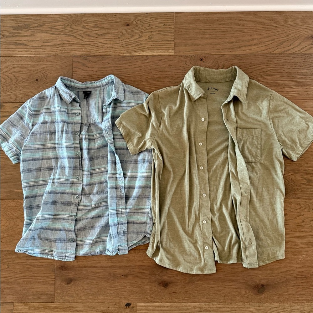 Boys XL Target Art Class Button Down Shirt - Blue and Green